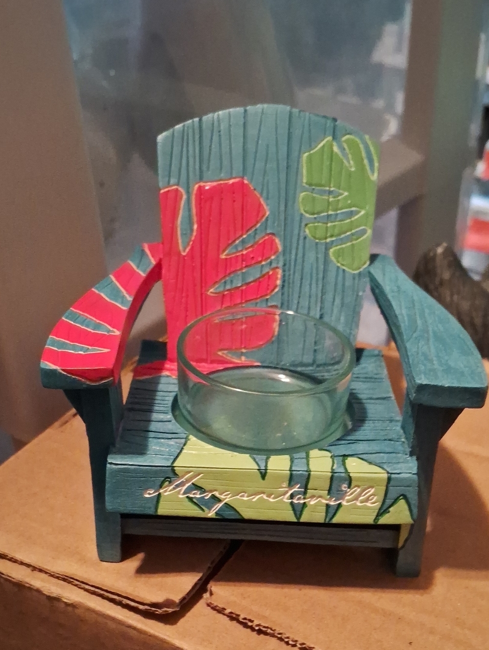 Margaritaville Teal Wood Frame with Label